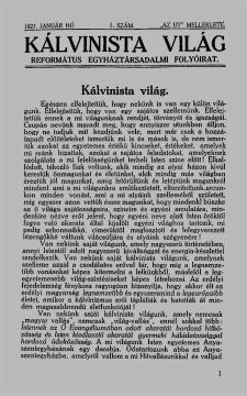 Kálvinista Világ 1.1