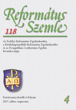 Református Szemle 118.4 (2025)