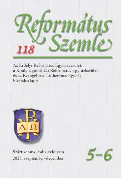 Református Szemle 118.5-6 (2025)