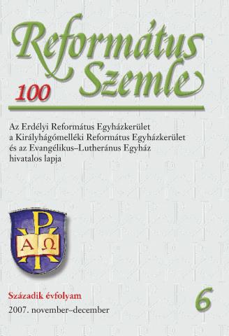 Református Szemle 100.6 (2007)