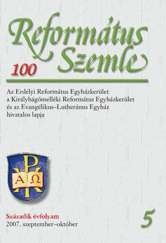 Református Szemle 100.5 (2007)