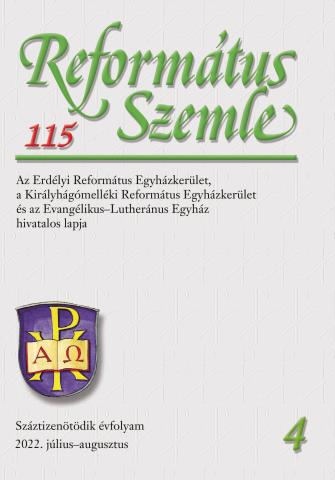 Református Szemle 115.4 (2022)