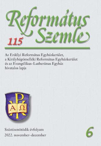 Református Szemle 115.6 (2022)