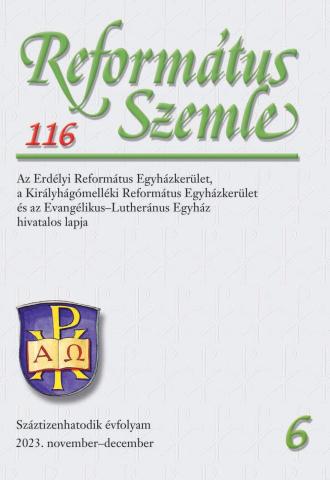 Református Szemle 116.6 (2023)