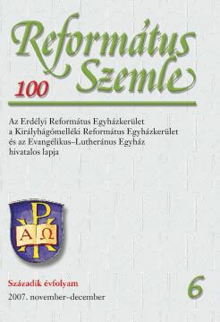 Református Szemle 100.6 (2007)