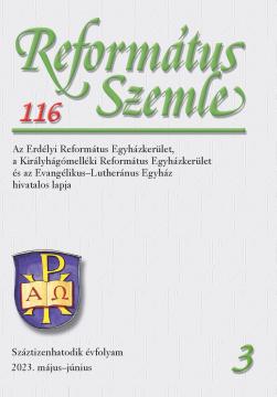 Református Szemle 116.3 (2022)