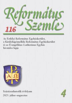 Református Szemle 116.4 (2023)